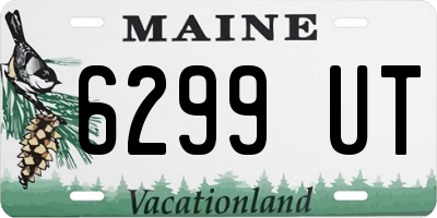 ME license plate 6299UT