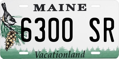 ME license plate 6300SR