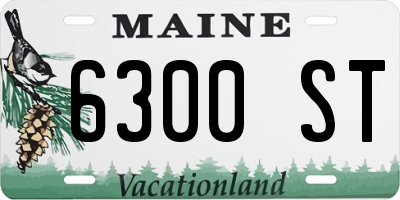 ME license plate 6300ST