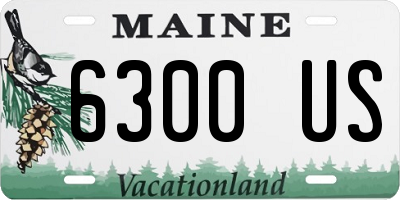 ME license plate 6300US