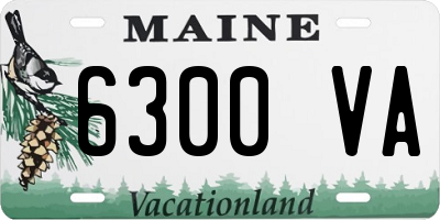 ME license plate 6300VA