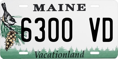 ME license plate 6300VD