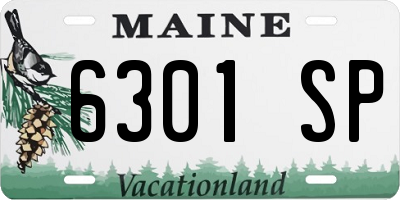 ME license plate 6301SP
