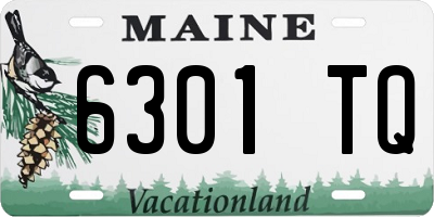 ME license plate 6301TQ