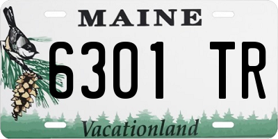 ME license plate 6301TR