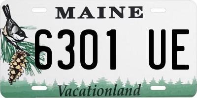 ME license plate 6301UE