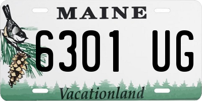 ME license plate 6301UG