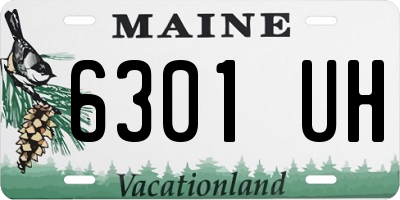 ME license plate 6301UH