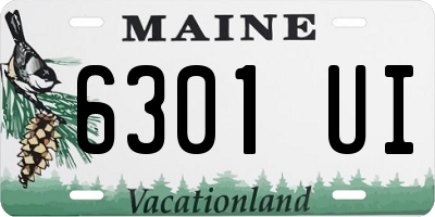 ME license plate 6301UI
