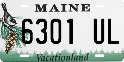 ME license plate 6301UL