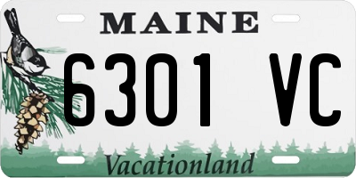 ME license plate 6301VC