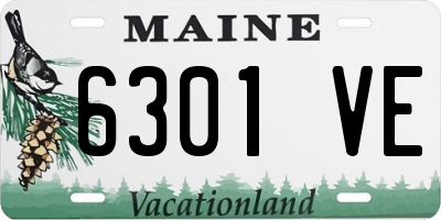 ME license plate 6301VE