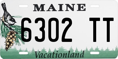ME license plate 6302TT