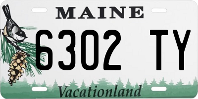 ME license plate 6302TY