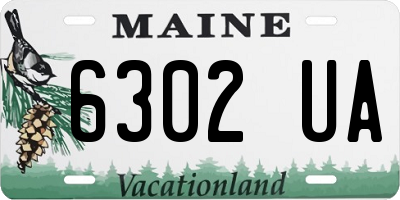 ME license plate 6302UA