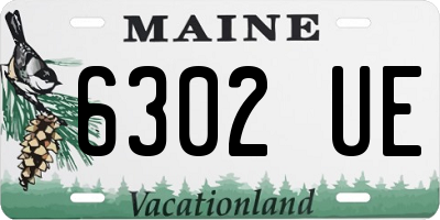 ME license plate 6302UE