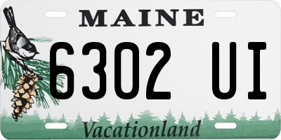 ME license plate 6302UI