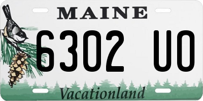 ME license plate 6302UO