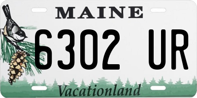 ME license plate 6302UR