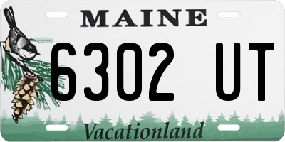 ME license plate 6302UT