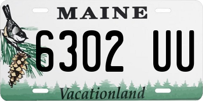 ME license plate 6302UU