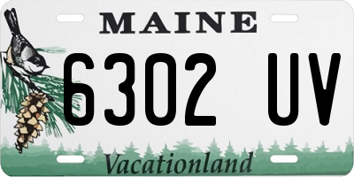 ME license plate 6302UV