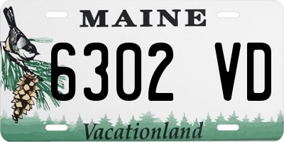 ME license plate 6302VD