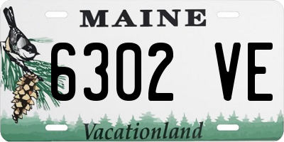 ME license plate 6302VE