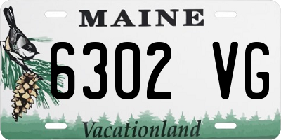 ME license plate 6302VG