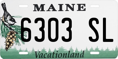 ME license plate 6303SL