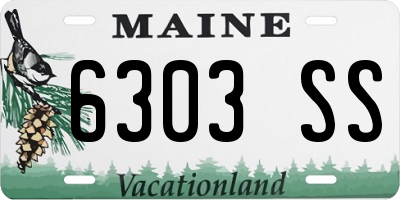 ME license plate 6303SS