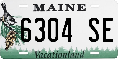 ME license plate 6304SE