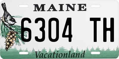 ME license plate 6304TH