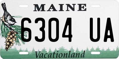 ME license plate 6304UA