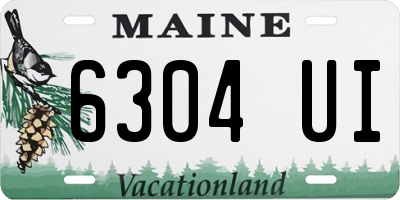 ME license plate 6304UI