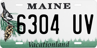 ME license plate 6304UV