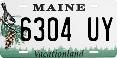 ME license plate 6304UY