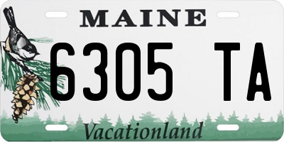 ME license plate 6305TA