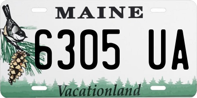 ME license plate 6305UA