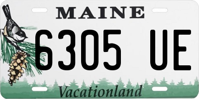 ME license plate 6305UE