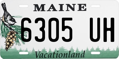 ME license plate 6305UH