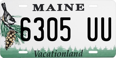 ME license plate 6305UU