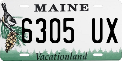 ME license plate 6305UX