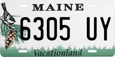 ME license plate 6305UY