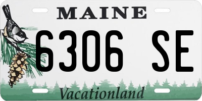 ME license plate 6306SE