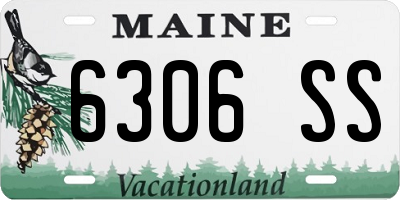 ME license plate 6306SS