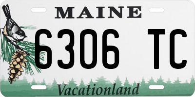 ME license plate 6306TC