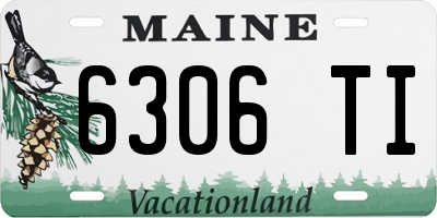 ME license plate 6306TI
