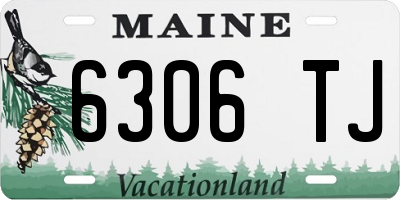 ME license plate 6306TJ