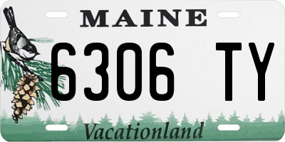 ME license plate 6306TY